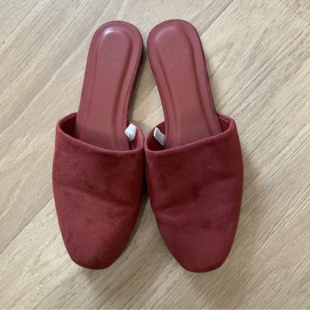 A New Day elegant Women's Mules size 7 1/2 slip on Fall staple modern chic - Picture 2 of 8